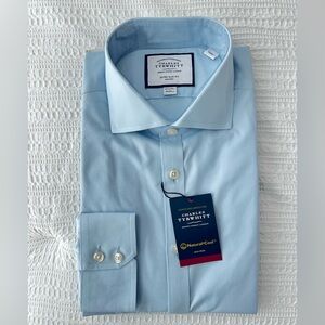 Men Dress Shirt - Charles Tyrwhitt Light Blue